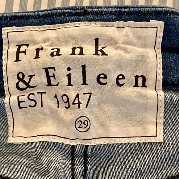 Frank & Eileen Sligo Italian Power Denim 1999 Wash Blue Cropped Jeans 29 Preppy - Picture 6 of 12